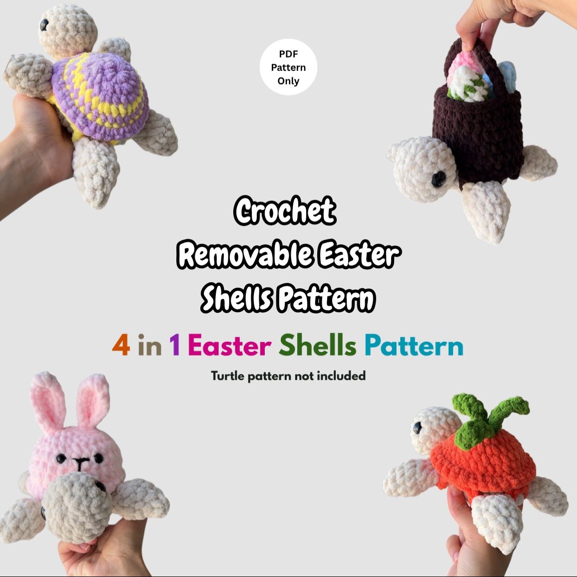 4-in-1 Removable Easter Shells photo 1 of 6 by CrochetwithPrachi