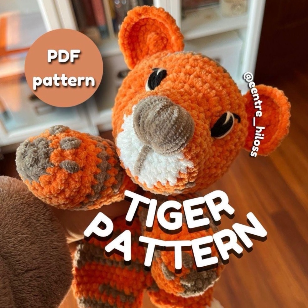 Tiger crochet pattern photo 1 of 4 by Entre Hilos