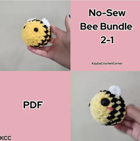 Bee Bundle 2-1 No Sew photo 1 of 5 by KaylasCrochetCorner