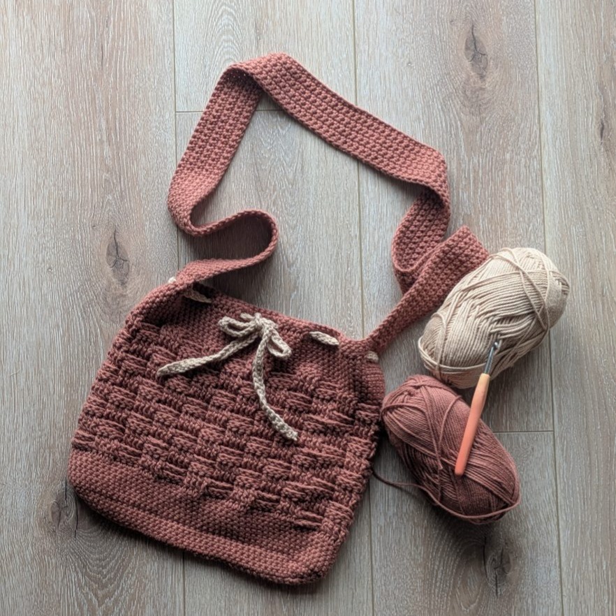 Basketweave Crossbody Bag photo 1 of 3 by Ash's Cozy Crafts