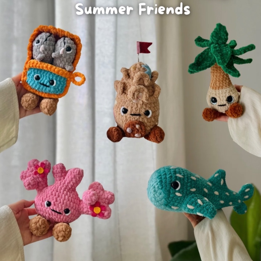 Summer Friends crochet patterns photo 1 of 10 by Crochet by Mette