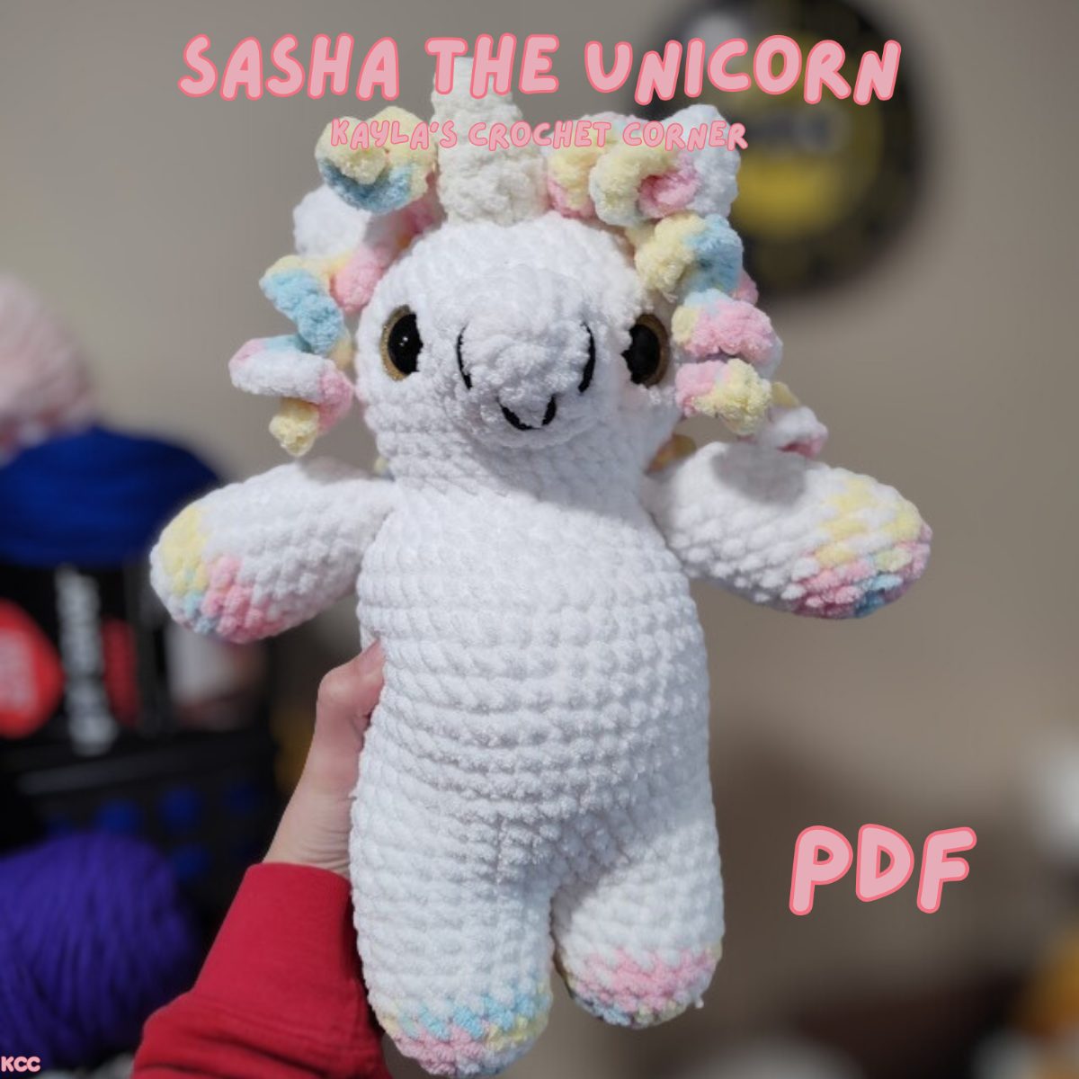 Sasha the Unicorn Crochet Pattern photo 1 of 5 by KaylasCrochetCorner