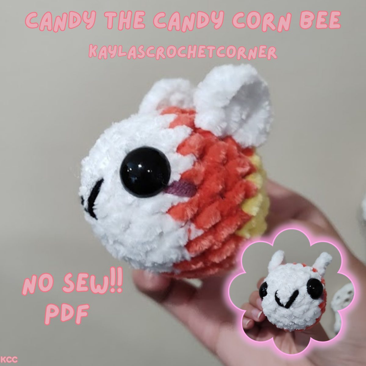 Candy the No-Sew CandyCorn Bee photo 1 of 4 by KaylasCrochetCorner