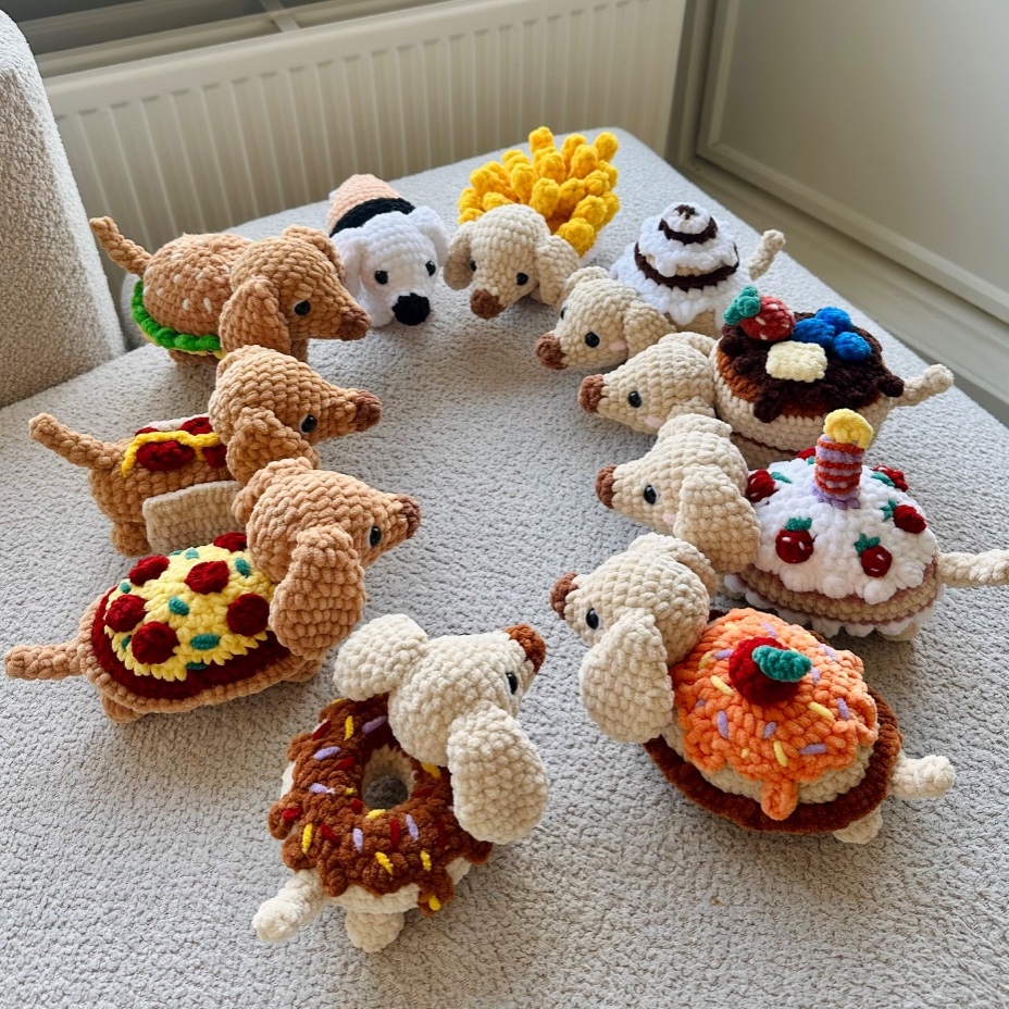 Food & Dessert Pups crochet patterns photo 1 of 20 by Crochet by Mette