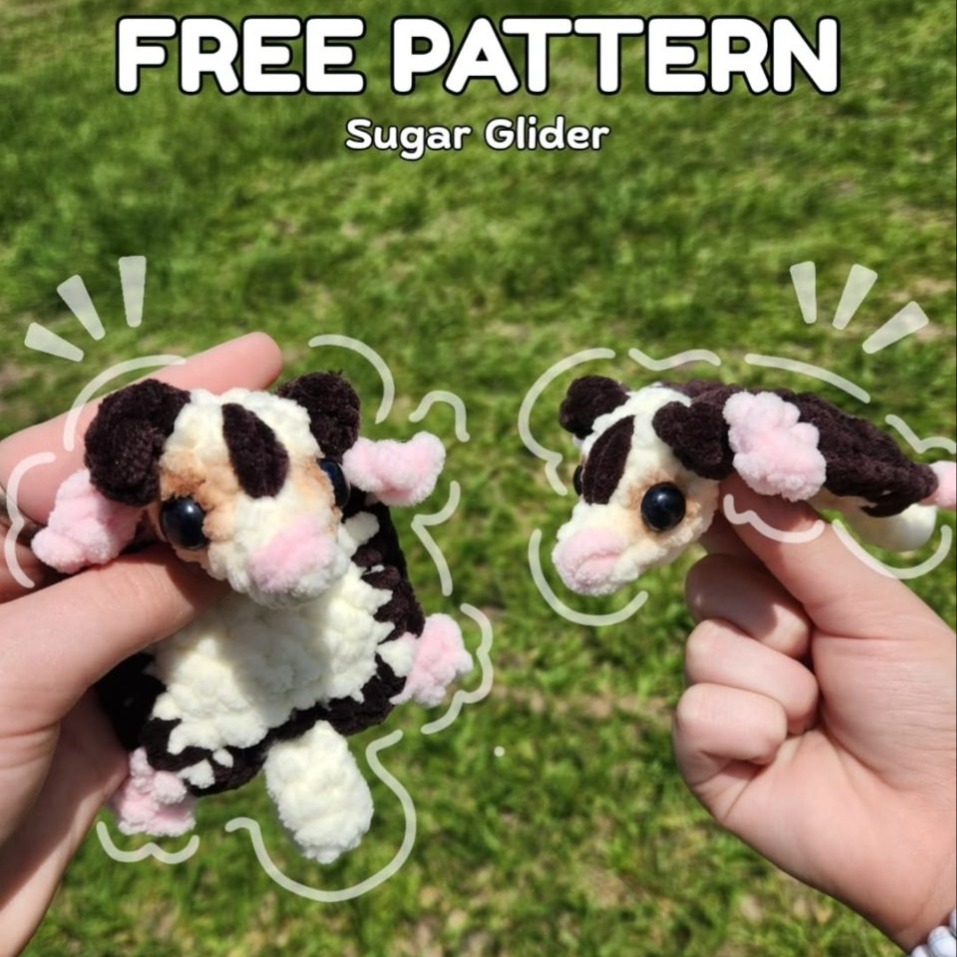 Mini Sugar Glider Free Pattern photo 1 of 1 by Shawls & Dolls Crochet