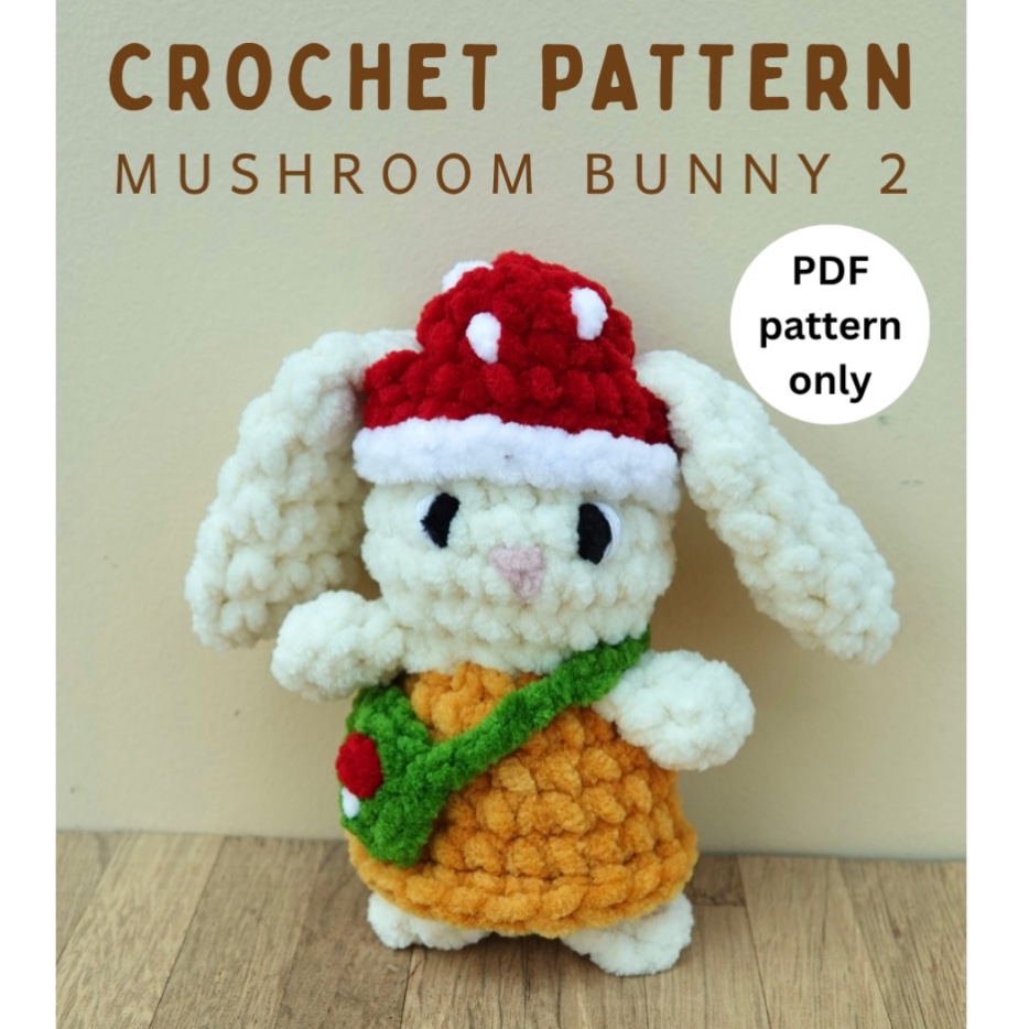 Mushroom Bunny in Dress photo 1 of 4 by Stitches and a Needle