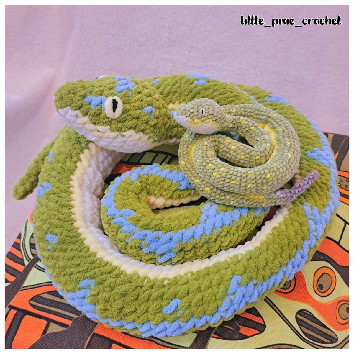 Fern the green tree python photo 1 of 6 by little_pixie_crochet