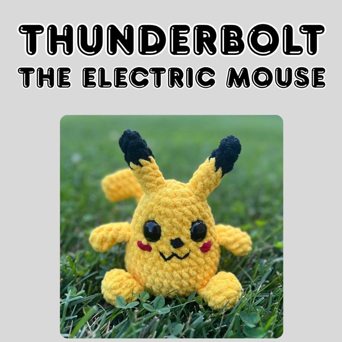 Thunderbolt the Electric Mouse photo 1 of 3 by KY Southern Stitch