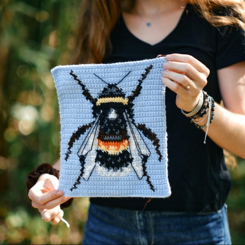 Bumblebee tapestry photo 1 of 3 by Crochet.by.clr