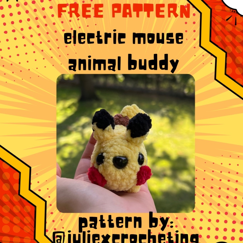 Animal buddy:electric mouse photo 1 of 6 by Julie crochets