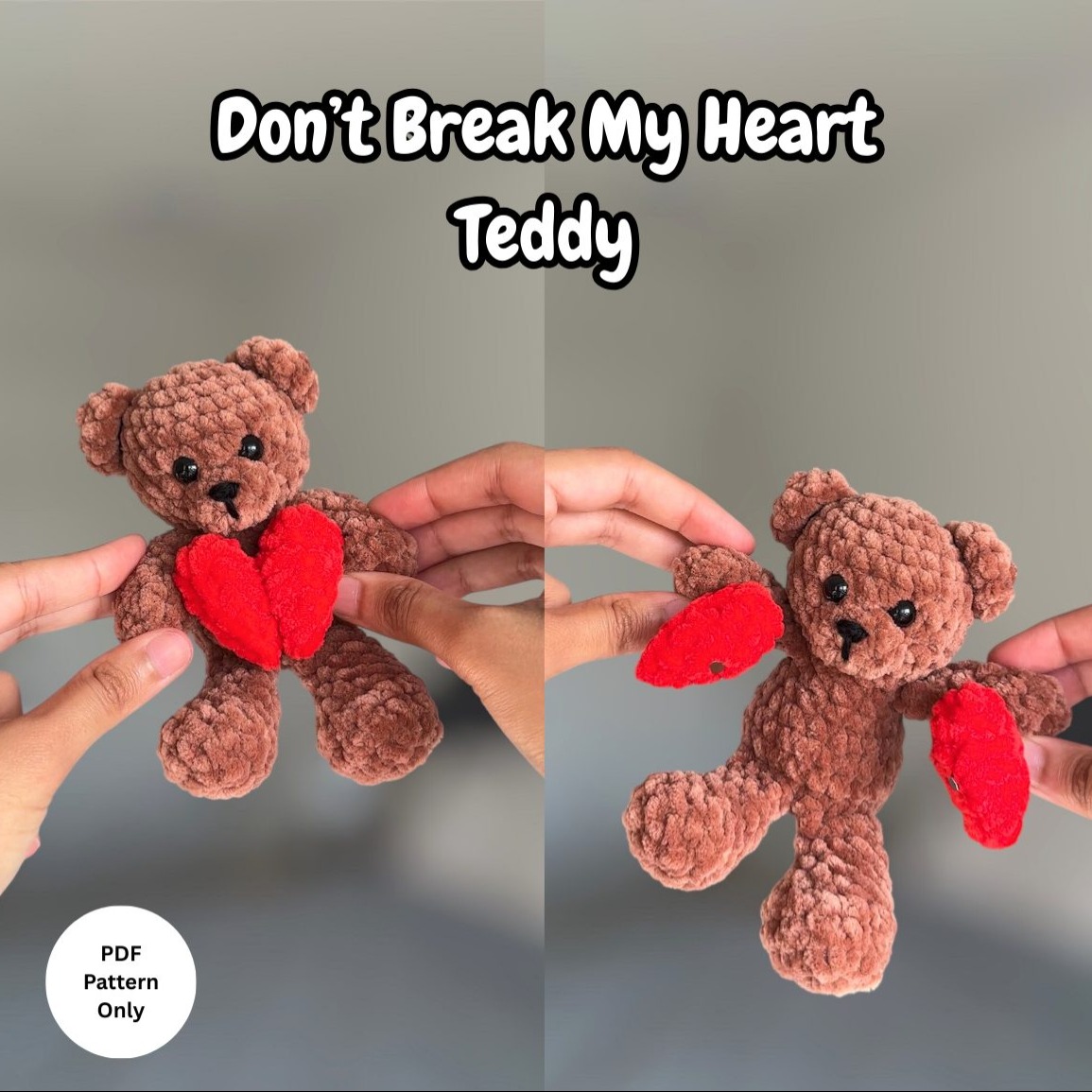 Don't Break My Heart Teddy photo 1 of 7 by CrochetwithPrachi