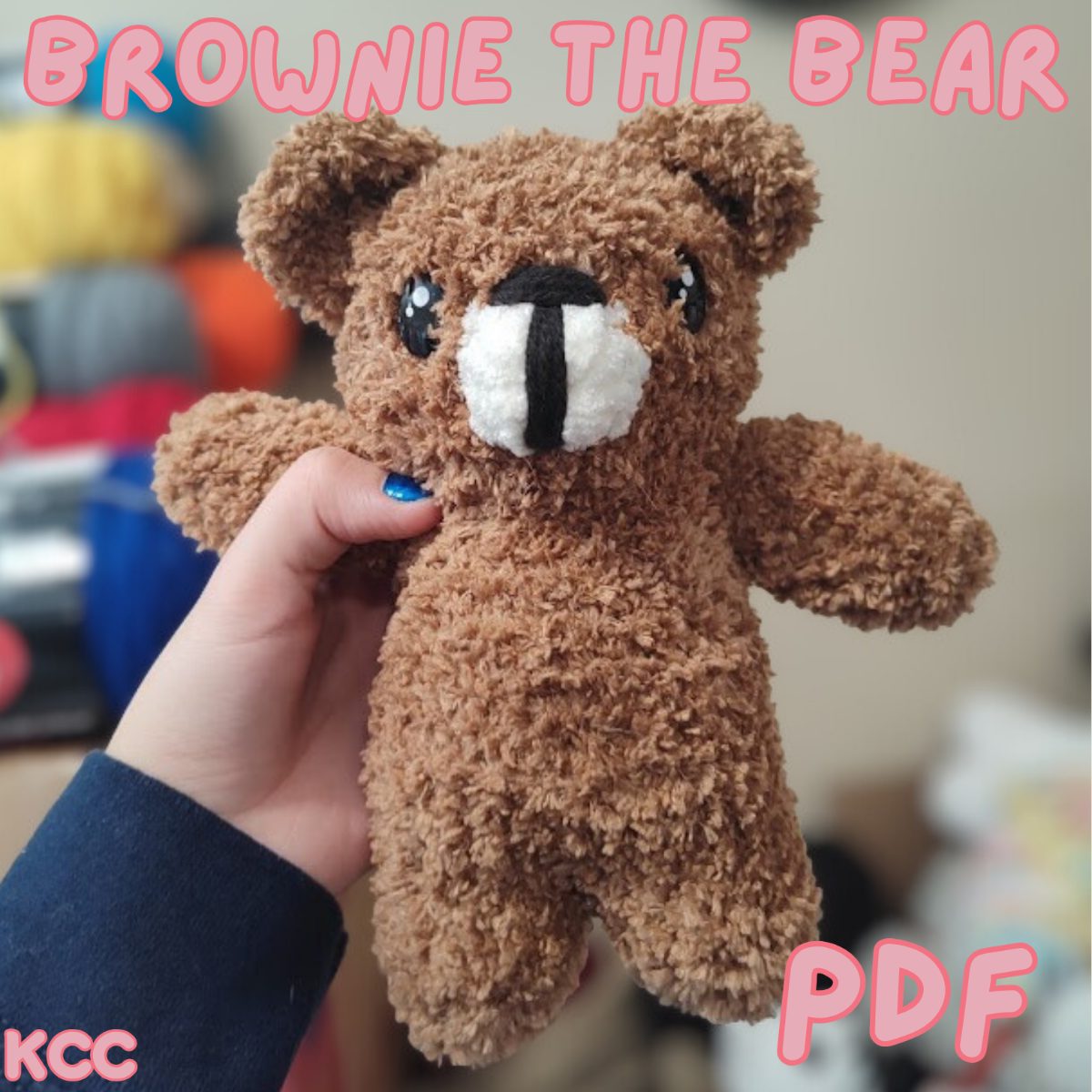 Brownie the Bear Low-Sew Crochet Pattern photo 1 of 5 by KaylasCrochetCorner