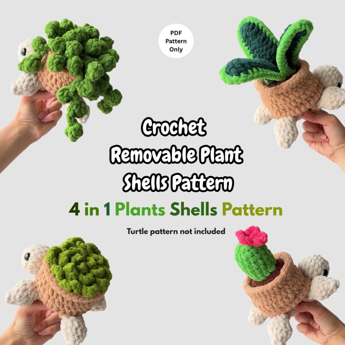 4-in-1 Removable Plant Shells photo 1 of 7 by CrochetwithPrachi