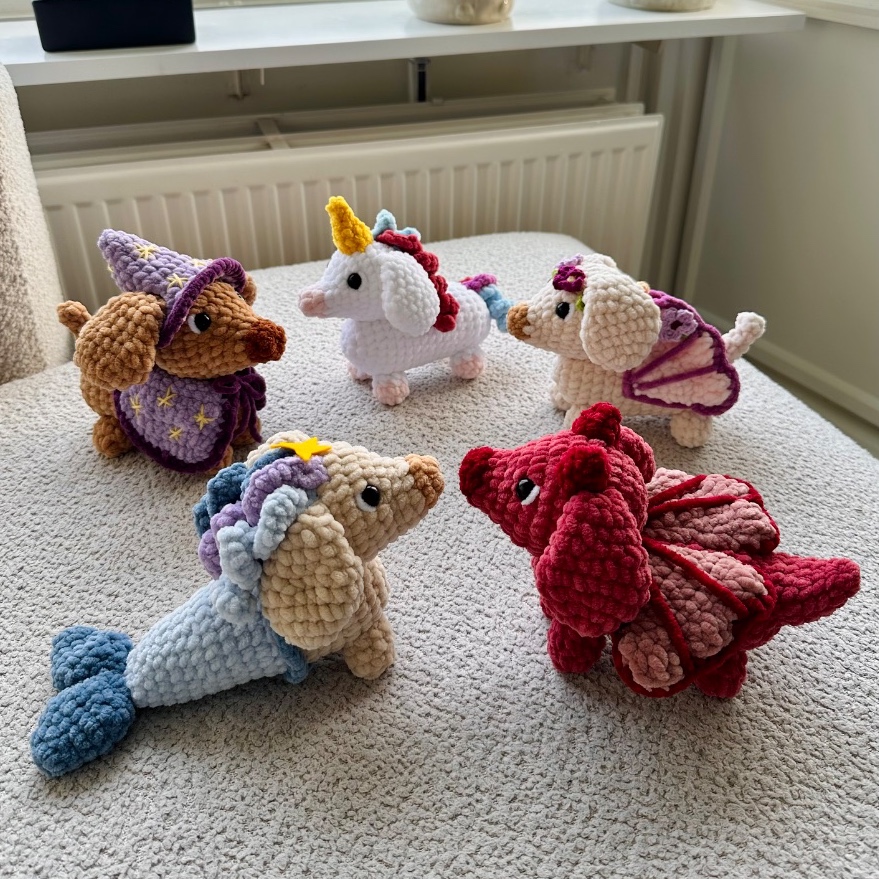 Magical Pups crochet patterns photo 1 of 11 by Crochet by Mette