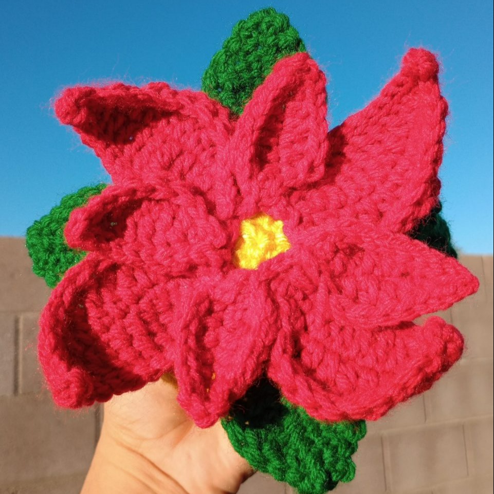 Ponsettia Crochet Pattern | Christmas Flower photo 1 of 9 by Rayful Creations
