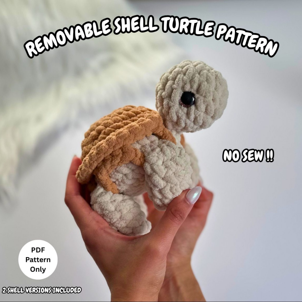 Removable Shell Turtle photo 1 of 5 by CrochetwithPrachi