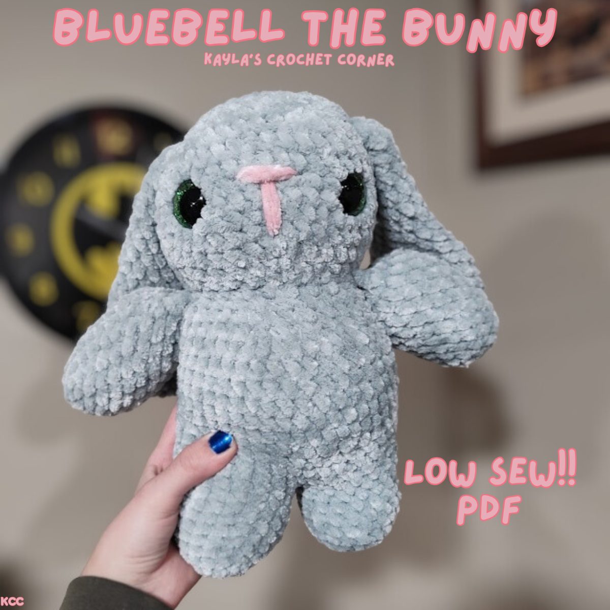 Bluebell the Bunny Low-sew Crochet Pattern photo 1 of 3 by KaylasCrochetCorner