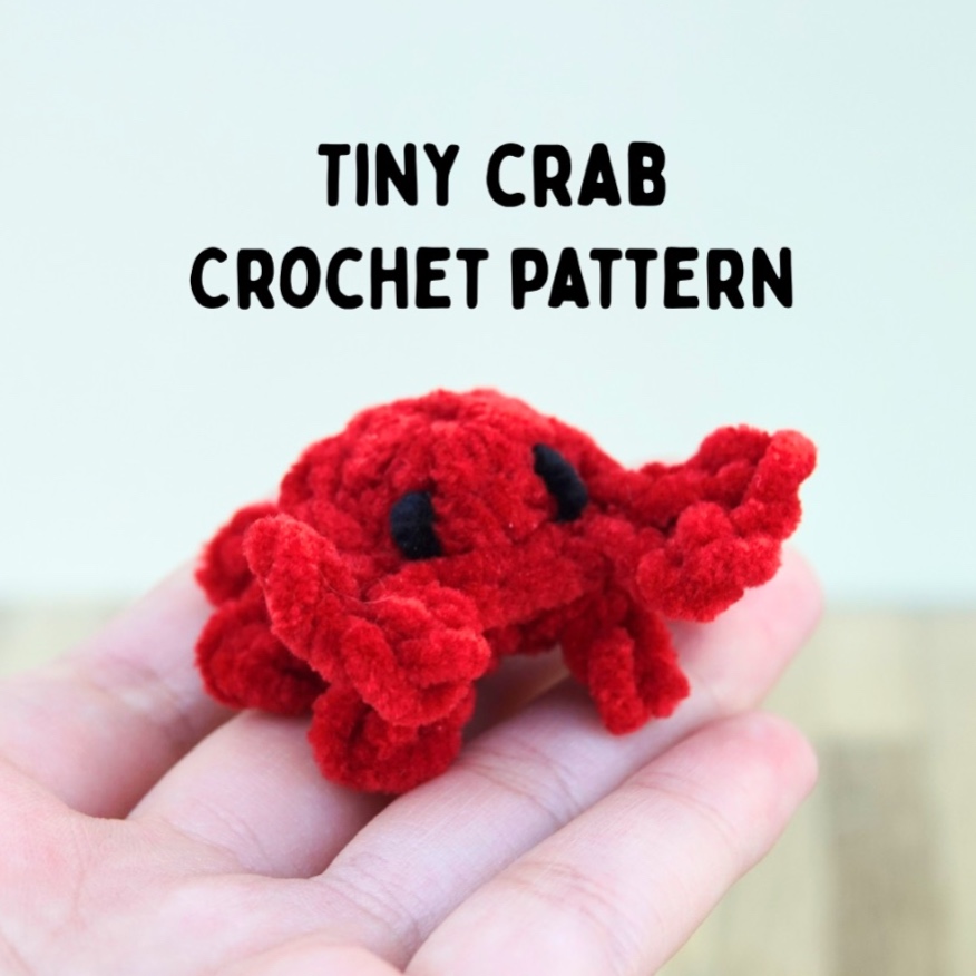 Tiny Crab (no-sew) photo 1 of 8 by Stitches and a Needle