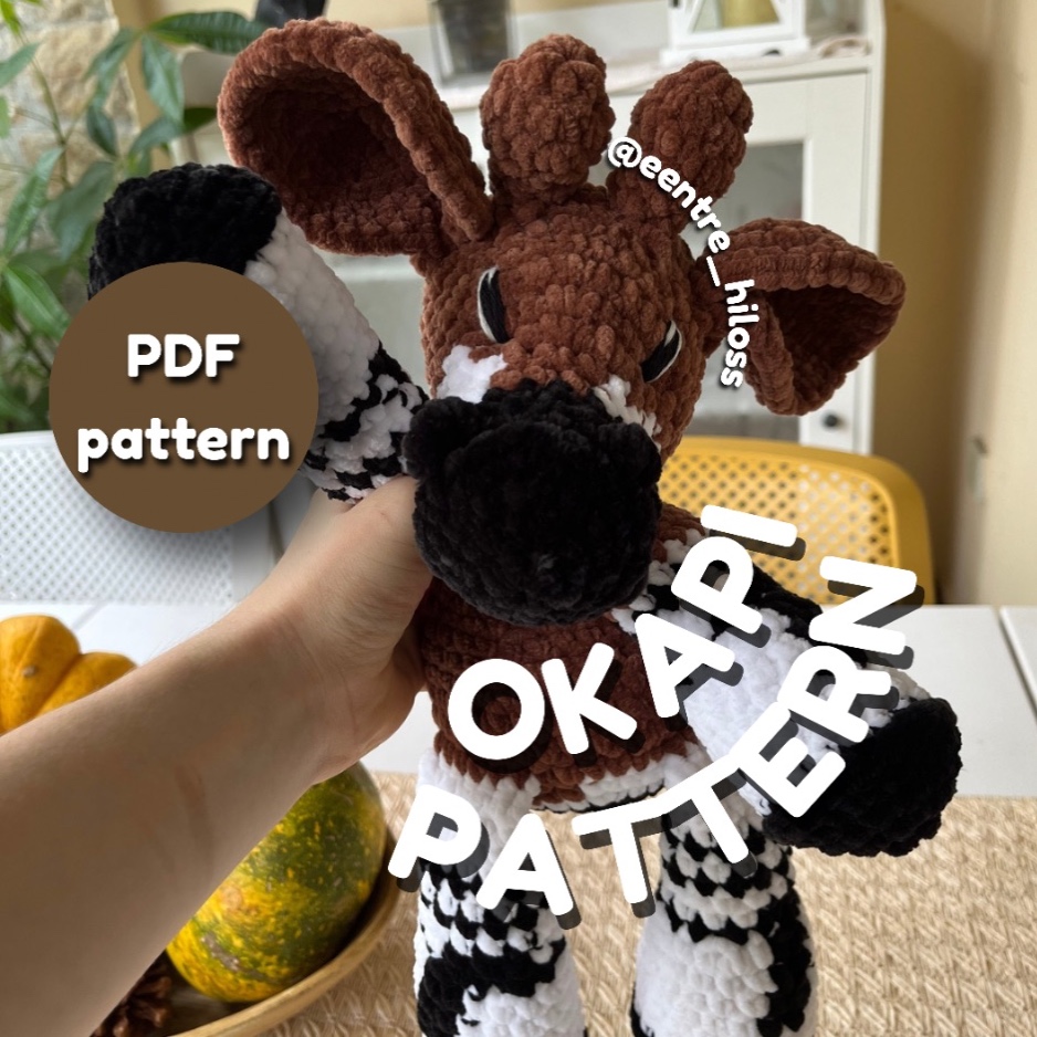 Okapi crochet  pattern photo 1 of 4 by Entre Hilos
