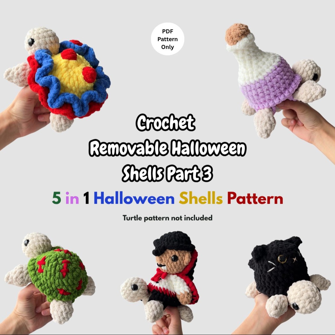5-in-1 Removable Halloween Shells Part 3 photo 1 of 8 by CrochetwithPrachi