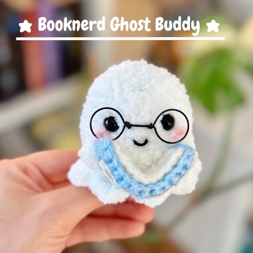 Booknerd Ghost Buddy photo 1 of 4 by chibiyarnies
