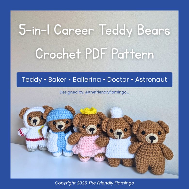 5-in-1 Career Teddy Bears photo 1 of 8 by The Friendly Flamingo