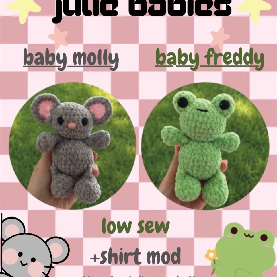 Baby molly& baby Freddy photo 1 of 3 by Julie crochets