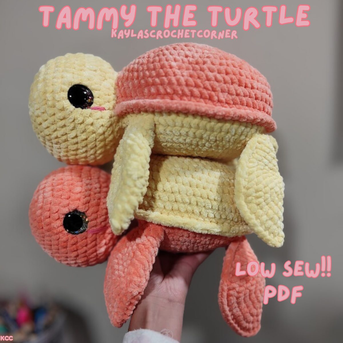 Tammy the Turtle Low-Sew Pattern photo 1 of 9 by KaylasCrochetCorner