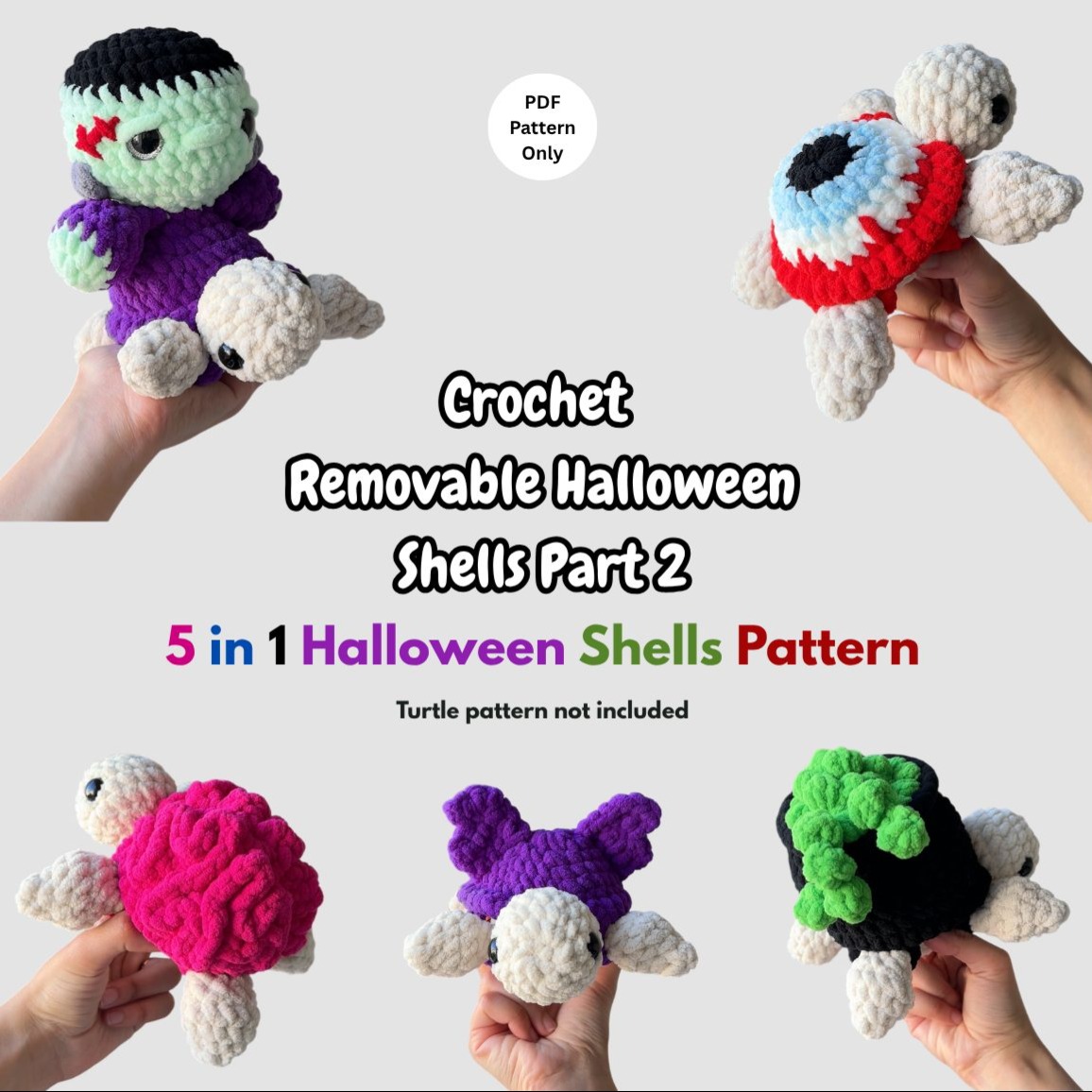5-in-1 Removable Halloween Shells Part 2 photo 1 of 8 by CrochetwithPrachi