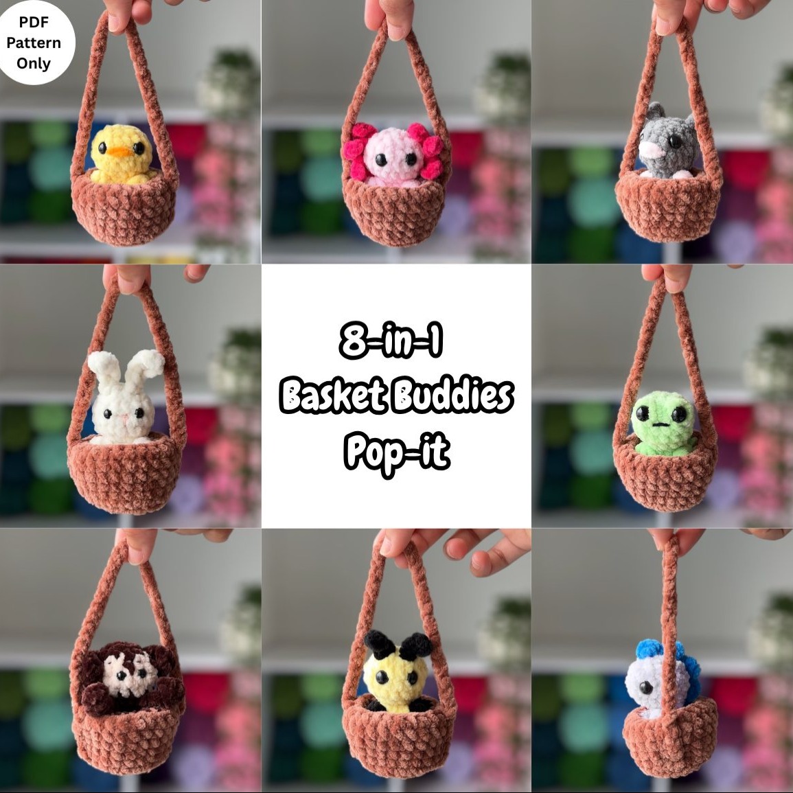 8-in-1 Basket Buddies Pop-it photo 1 of 12 by CrochetwithPrachi