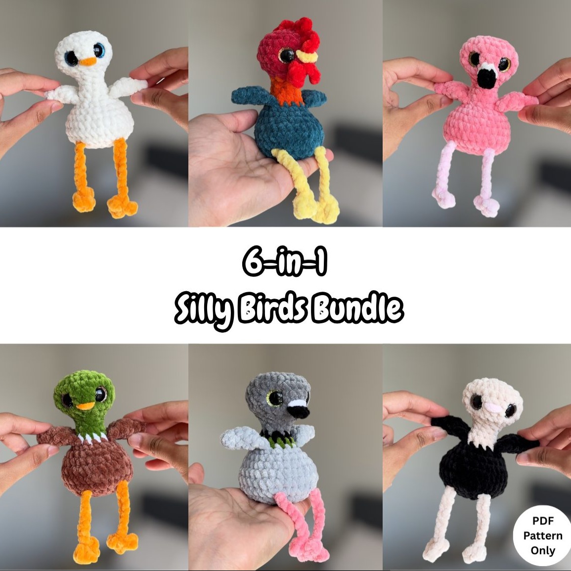 6-in-1 Silly Birds photo 1 of 8 by CrochetwithPrachi