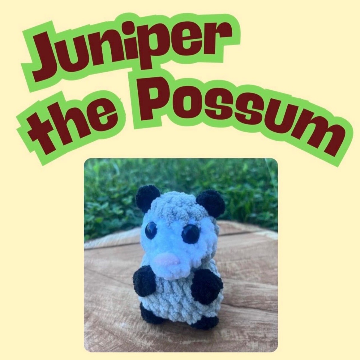 Juniper the Possum photo 1 of 2 by KY Southern Stitch